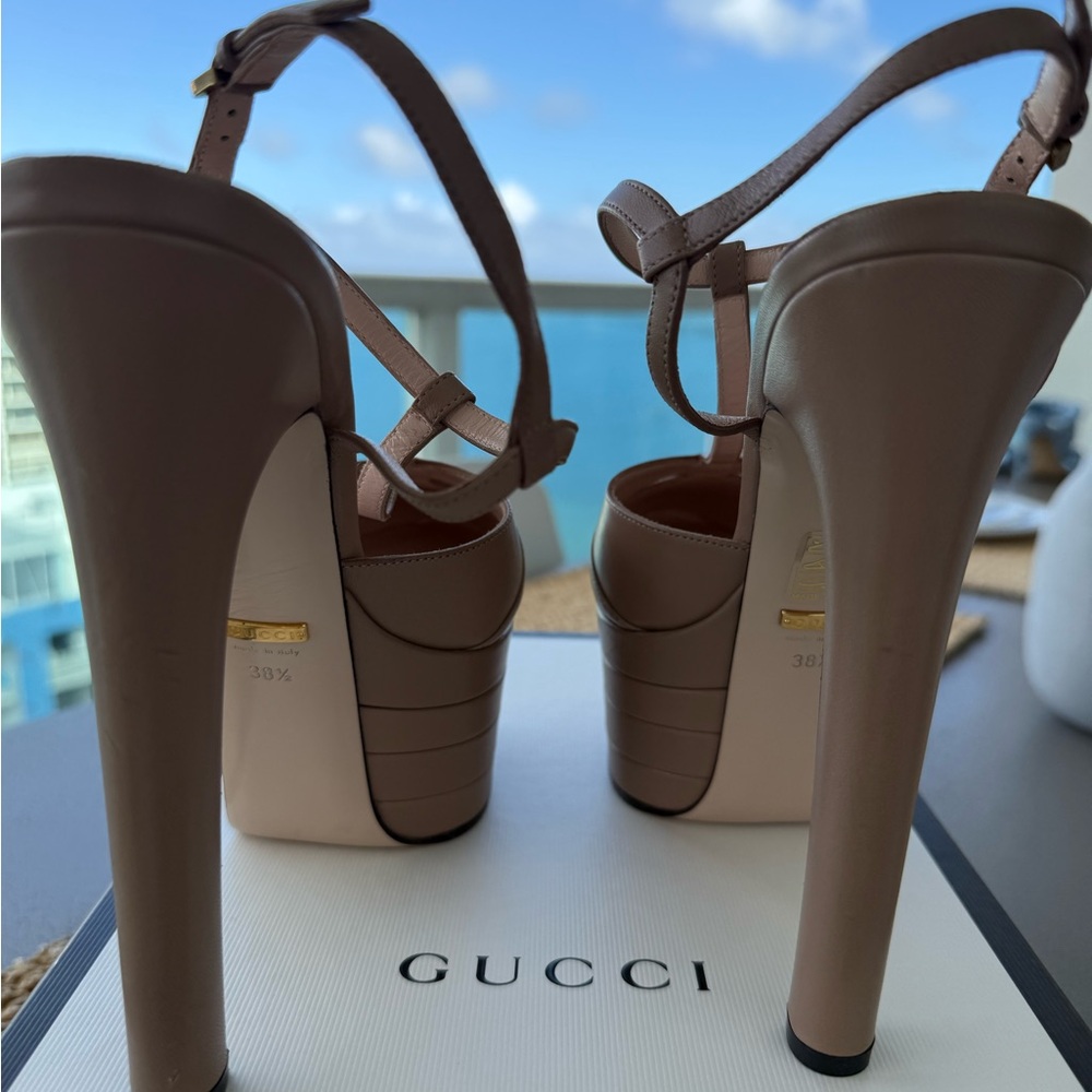 Gucci tan color hight heels - Picture 6 of 9